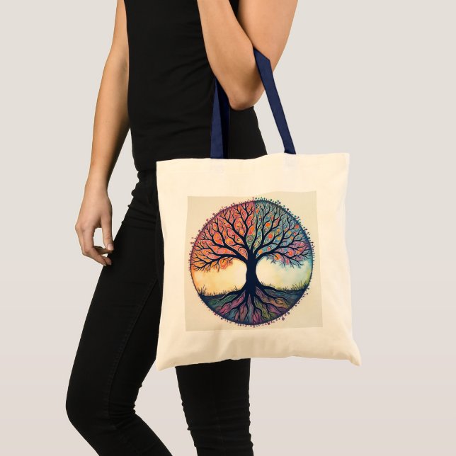 BOLSO DE TELA ÁRBOL DE LA VIDA (Anverso (producto))