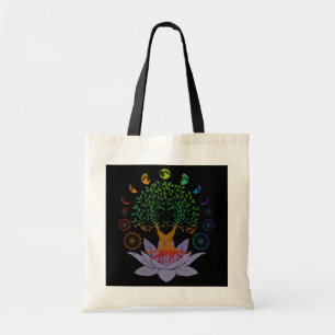 Bolso De Tela árbol de la vida loto flor fases de la luna sagra