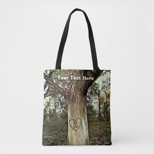 Bolso De Tela Árbol de los amantes (Anverso)
