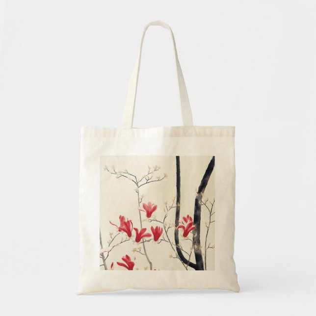 Bolso De Tela Árbol de Magnolia por Kobayashi Kokei, Naturaleza  (Frente)