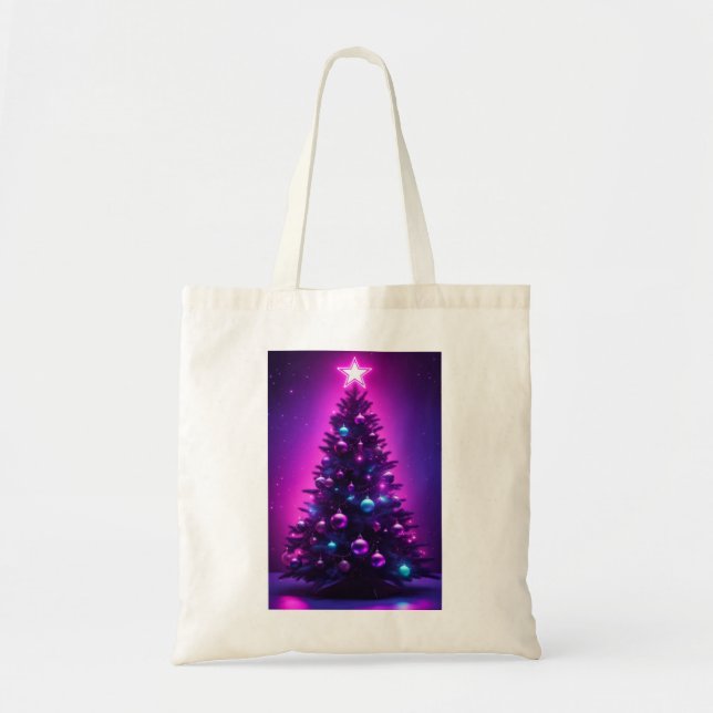 Bolso De Tela Árbol de Navidad (Frente)
