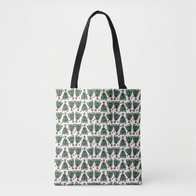 Bolso De Tela Árbol de Navidad (Anverso)