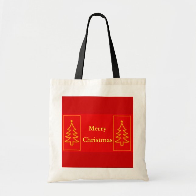 Bolso De Tela Árbol de Navidad (Frente)