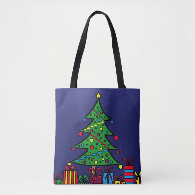 Bolso De Tela árbol de Navidad (Anverso)