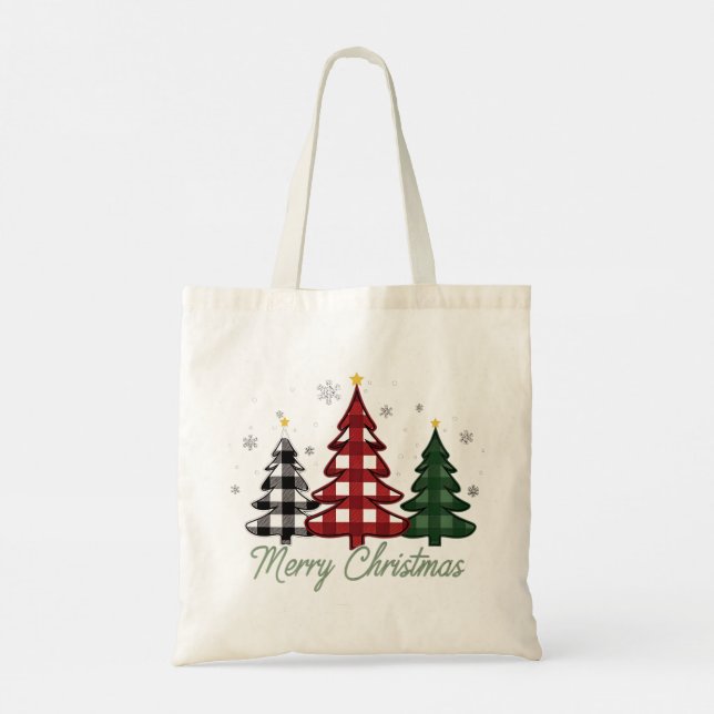 Bolso De Tela árbol de Navidad (Reverso)