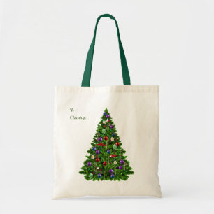 Bolso De Tela Árbol De Navidad A Y Desde Totes Presupuestarios