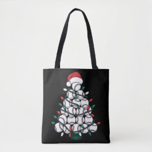 Bolso De Tela Árbol de Navidad de béisbol Santa Deportes