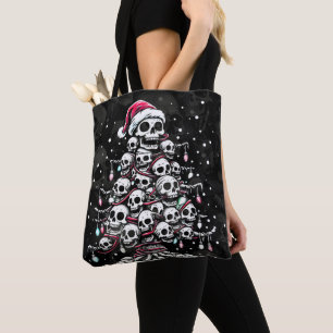 Bolso De Tela Árbol de Navidad de cráneo Pijama Esqueleto Sombre
