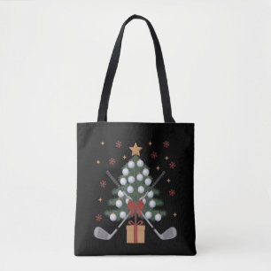Bolso De Tela Árbol de Navidad de equipo de golf Navidad Golf