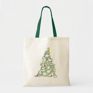 Bolso De Tela Árbol de Navidad de Kitties por Sandra Boynton