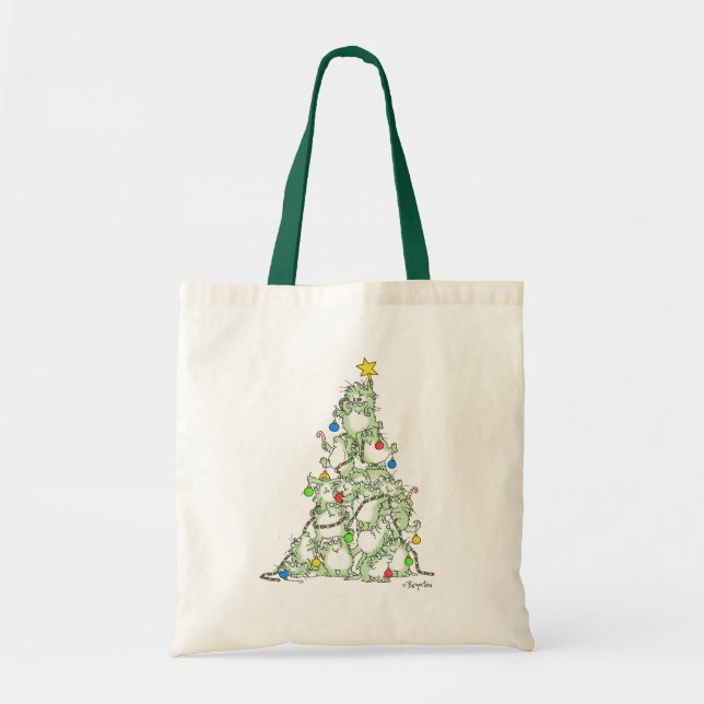 Bolso De Tela Árbol de Navidad de Kitties por Sandra Boynton (Frente)