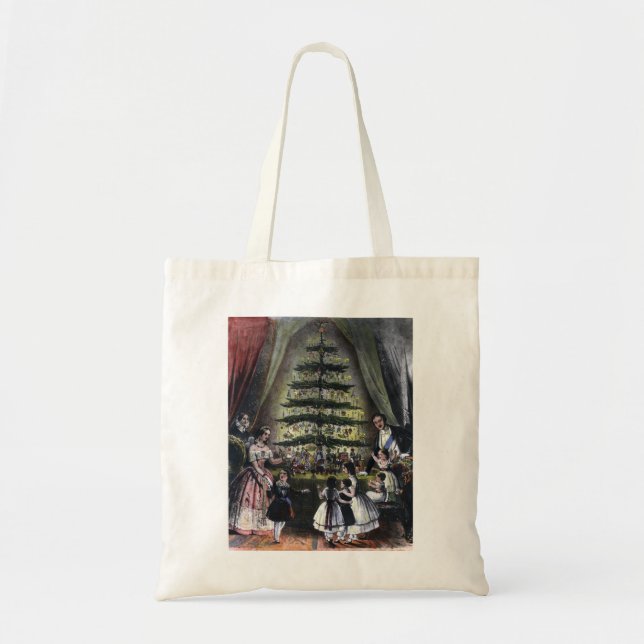 Bolso De Tela Árbol de Navidad de la Reina Victoria (Frente)