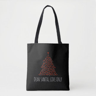 Bolso De Tela Árbol De Navidad De Los Corazones De Amor Para Muj