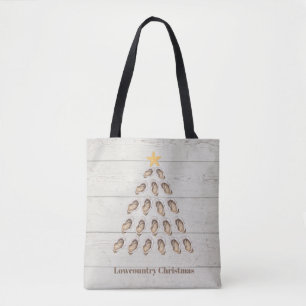 Bolso De Tela Árbol de Navidad de ostras de baja categoría en pl