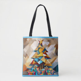 Bolso De Tela Árbol de Navidad de vacaciones abstractas
