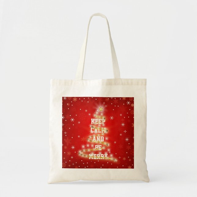 Bolso De Tela Árbol de Navidad Decorativo Decorativo Personaliza (Frente)