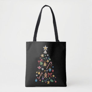 Bolso De Tela Árbol de Navidad Fantasía con Rhinestone Fiesta