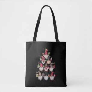 Bolso De Tela Árbol de Navidad Gnomo Navidad Divertida Fiestas