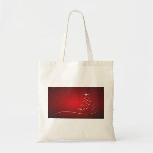 Bolso De Tela Árbol de Navidad Rojo Navidades Feliz Navidad