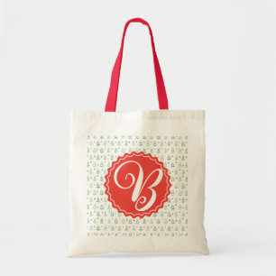 Bolso De Tela Árbol de Navidad rojo y verde