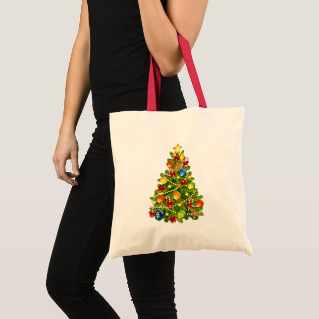 Bolso De Tela Árbol de Navidad Verde (Anverso (producto))