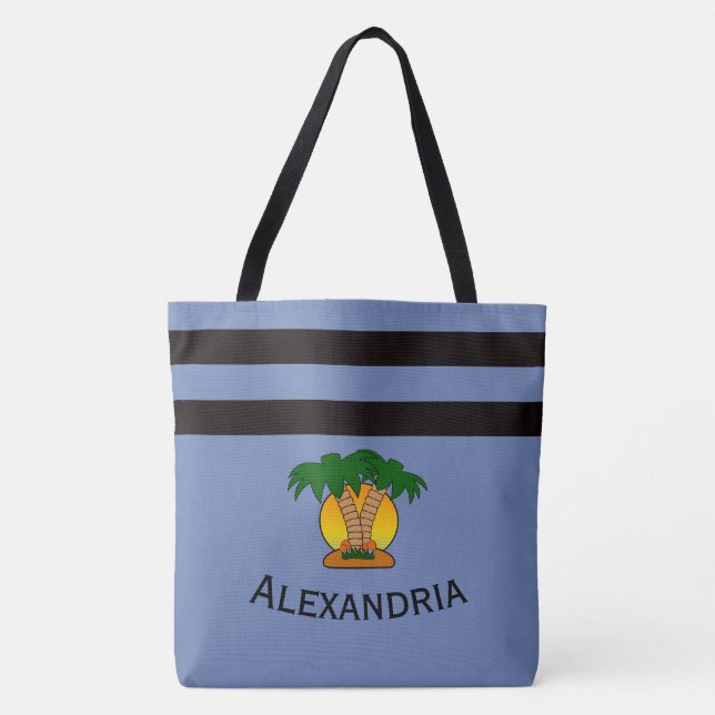 Bolso De Tela Árbol de palma (Anverso)