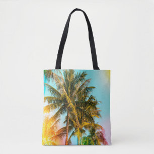 Bolso De Tela Árbol de palma - imágenes de estilo de efecto vint