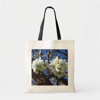 Bolso De Tela Árbol de peras florido de primavera de los Cluster
