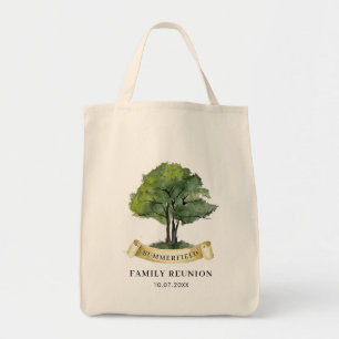 Bolso De Tela Árbol de Reunión Familiar Botánico Personalizado