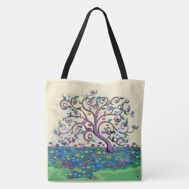Bolso De Tela Árbol de vida (Reverso)