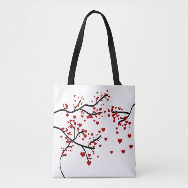Bolso De Tela Árbol del corazón (Anverso)