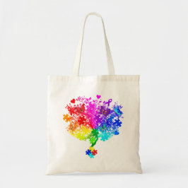 Bolso De Tela Árbol del espectro autista