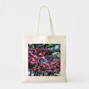 Bolso De Tela Árbol Dogwood con flores rosadas