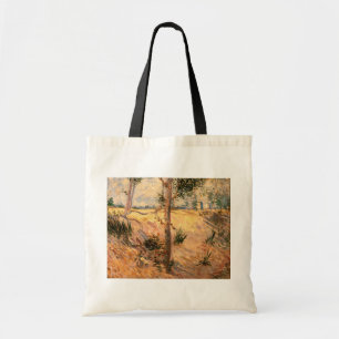 Bolso De Tela Árbol en un Campo en un Día Soleado por Vincent va