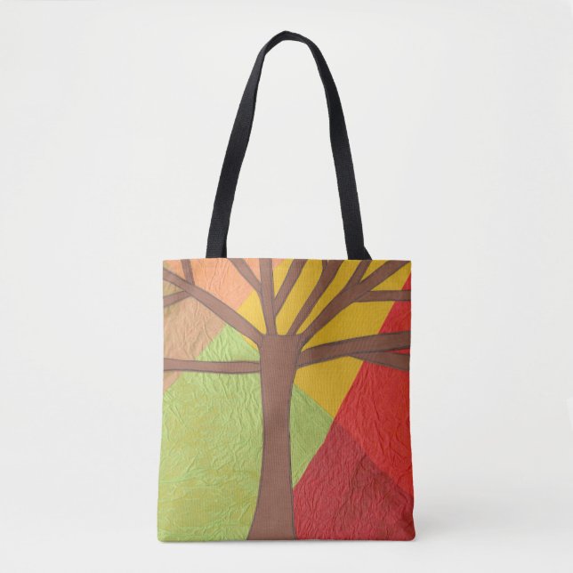 Bolso De Tela Árbol Estacional (Anverso)