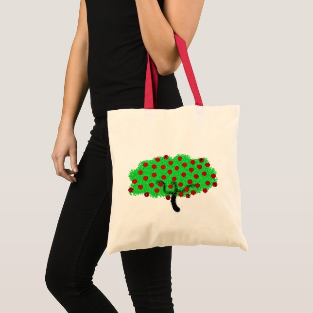 Bolso De Tela Árbol granate humilde Tu B'Shvat Shavuot (Anverso (producto))