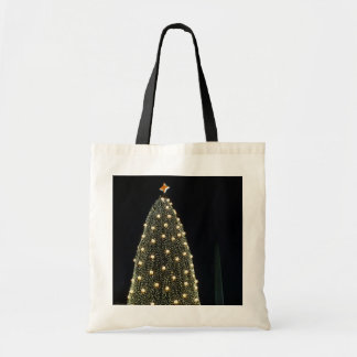 Bolso De Tela Árbol nacional de Navidad y monumento de Washingto