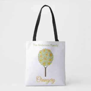 Bolso De Tela Árbol Naranja de rangos de familia