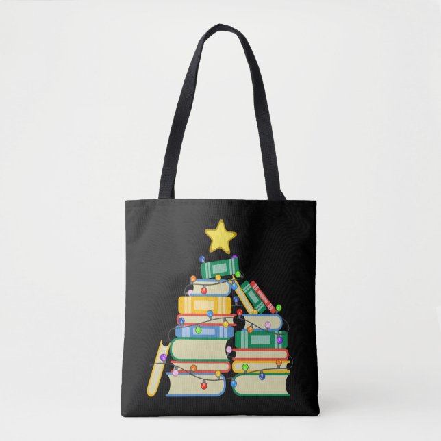 Bolso De Tela Árbol navideño galáctico II (Anverso)