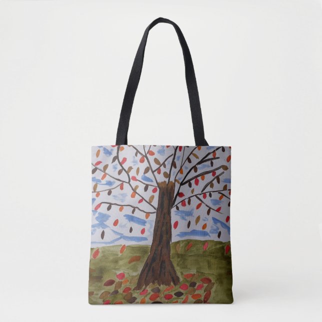 Bolso De Tela Árbol otoñal (Anverso)