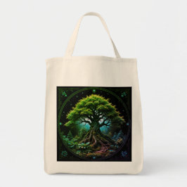 Bolso De Tela Árbol verde