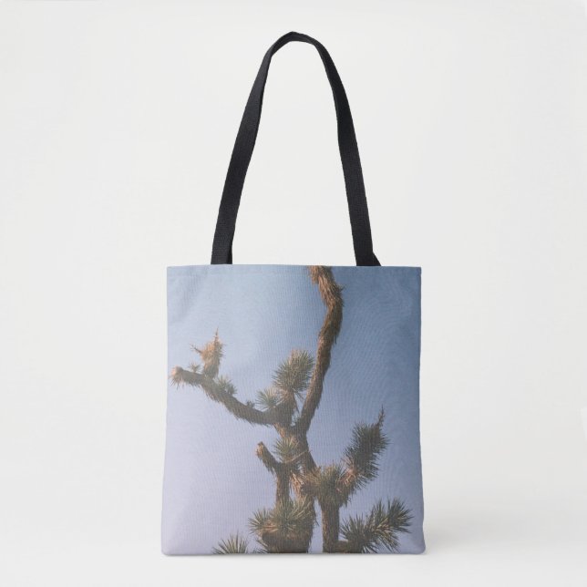BOLSO DE TELA ÁRBOL VERDE Y MARRÓN BAJO CIELO AZUL (Anverso)
