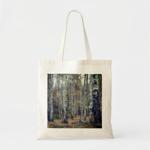 Bolso De Tela Árboles Birch Forrest Tote de Presupuesto de Foto