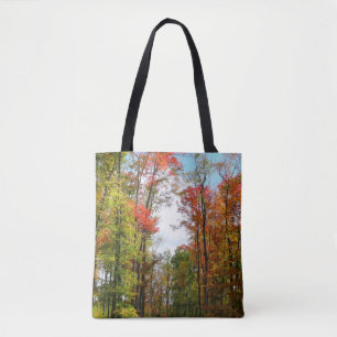 Bolso De Tela Árboles caídos y fotografía de la naturaleza otoña