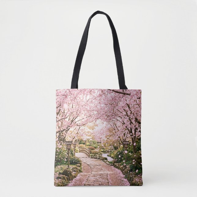 Bolso De Tela Árboles de flor de cerezo (Anverso)