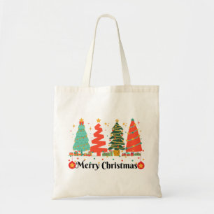 Bolso De Tela Árboles de Navidad Feliz Navidad