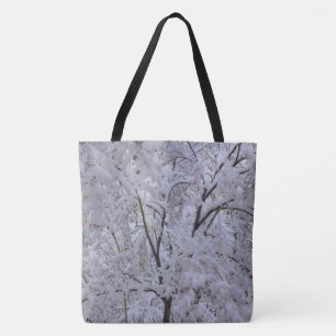Bolso De Tela Árboles de nevada