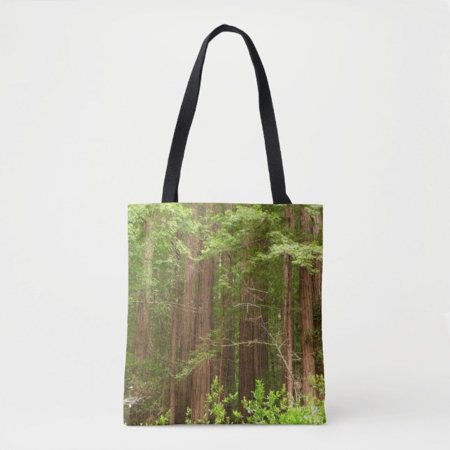 Bolso De Tela Árboles de secuoya en monumento nacional Muir Wood (Anverso)