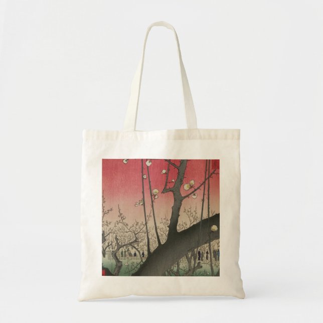 Bolso De Tela Árboles de soleados de solera de Japón (Frente)