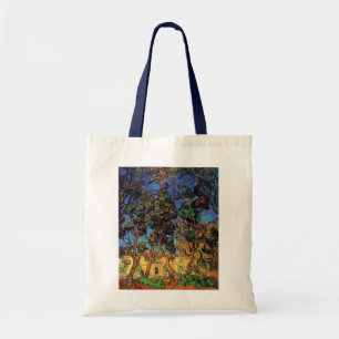Bolso De Tela Árboles de Van Gogh en el jardín, Hospital de Sain